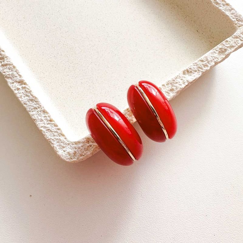 Argola Bijuteria Resina