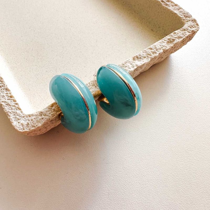 Argola Bijuteria Resina