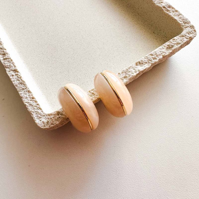 Argola Bijuteria Resina