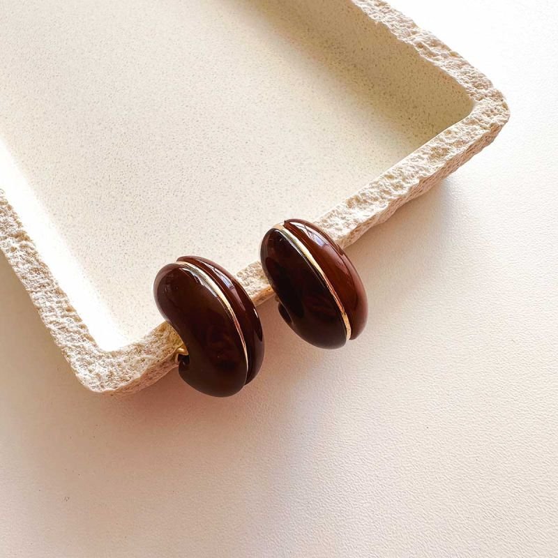 Argola Bijuteria Resina