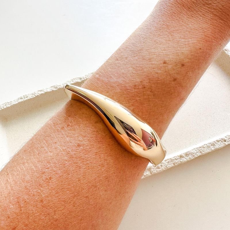 Bracelete Bijuteria Orgânico Alongado