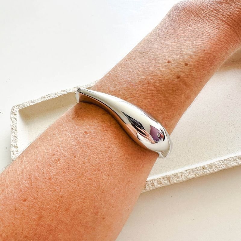 Bracelete Bijuteria Orgânico Alongado