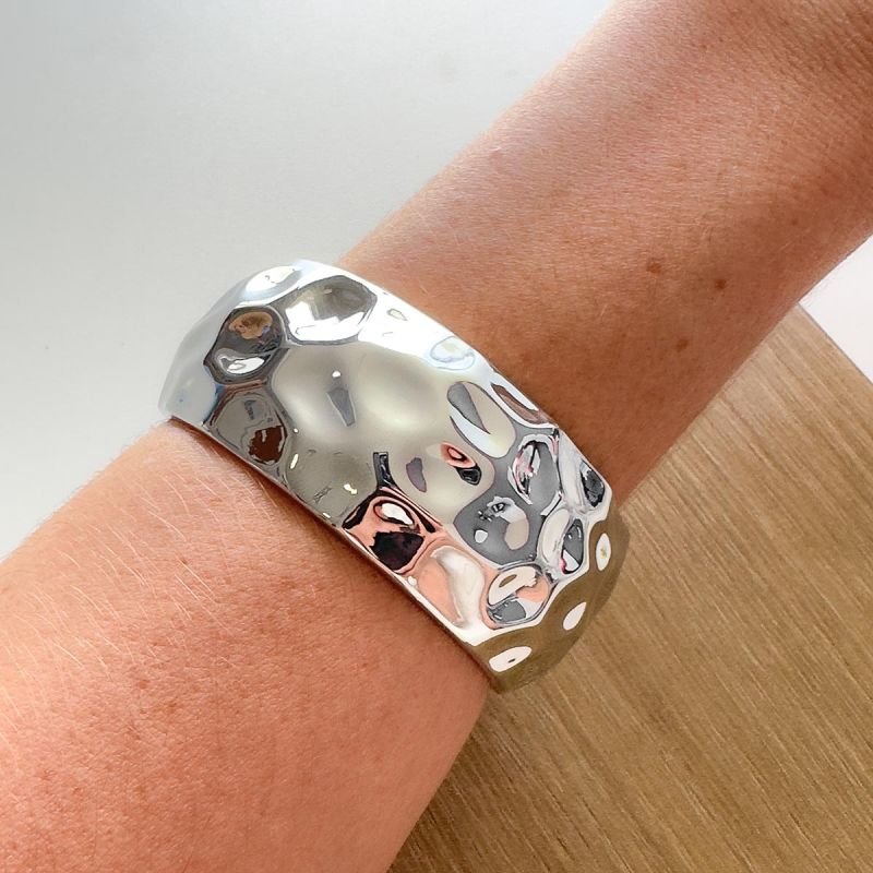 Bracelete Bijuteria Martelado