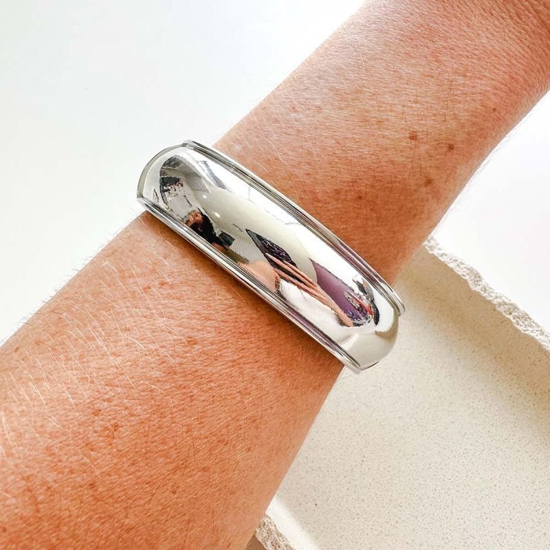 Bracelete Bijuteria Moldurado Espelhado