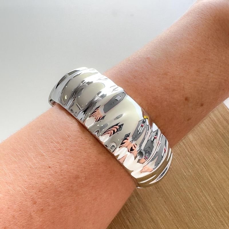 Bracelete Bijuteria Ondulado