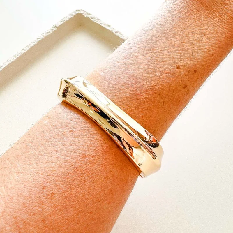 Bracelete Bijuteria Quadrado Espelhado