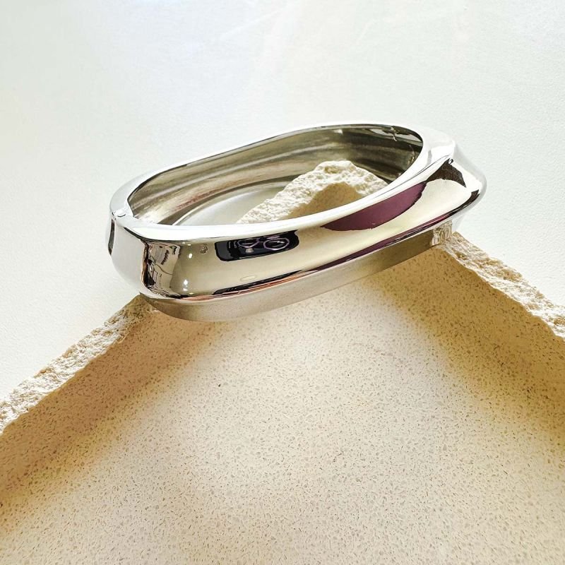 Bracelete Bijuteria Quadrado Espelhado