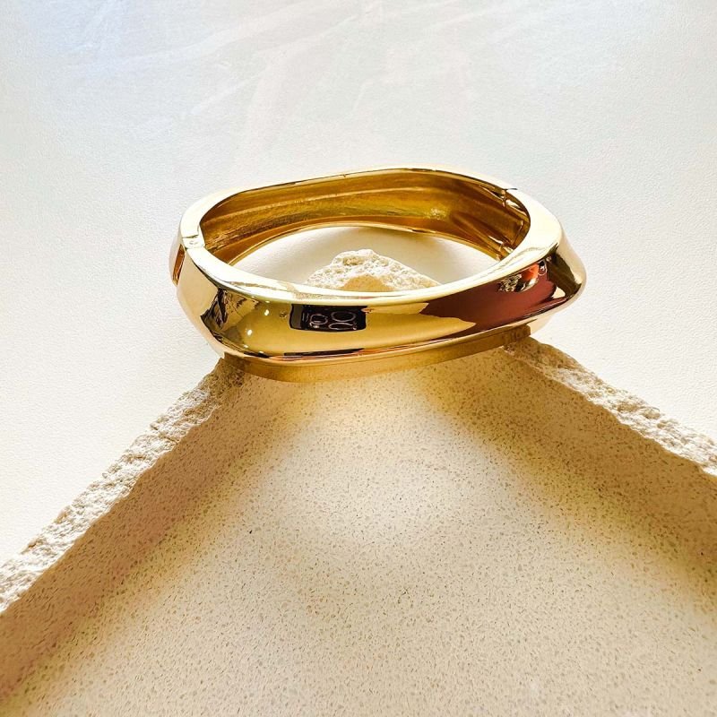 Bracelete Bijuteria Quadrado Espelhado