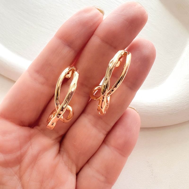 Brinco Argola Banhado Tronco