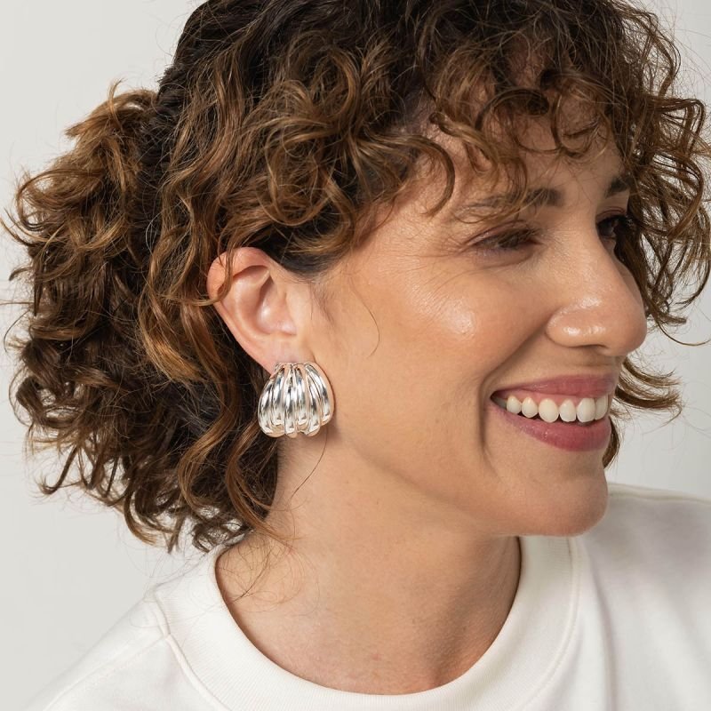 Brinco Argola Bold Texturizado