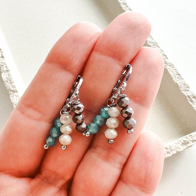 Brinco Argolinha Banhado a Ouro 18k Fileiras Cristais