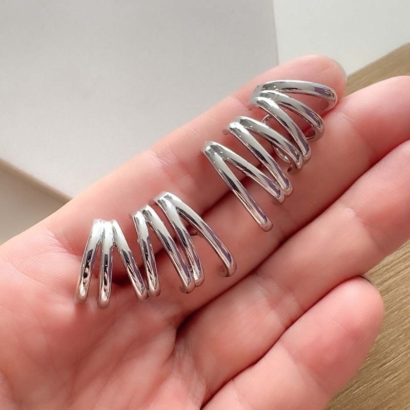 Brinco Ear Cuff Bijuteria Linhas