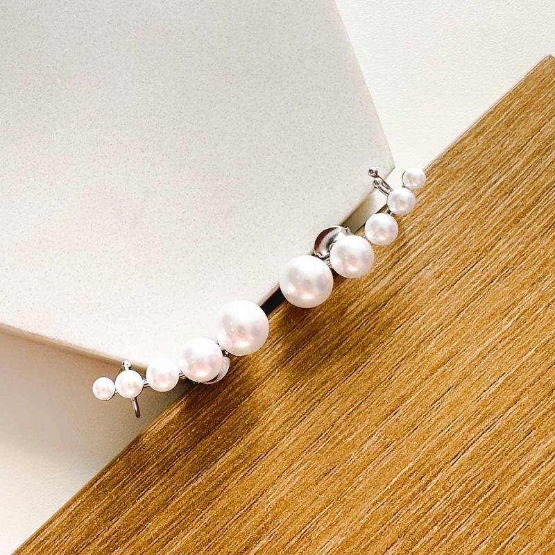 Brinco Ear Cuff Bijuteria Pérolas