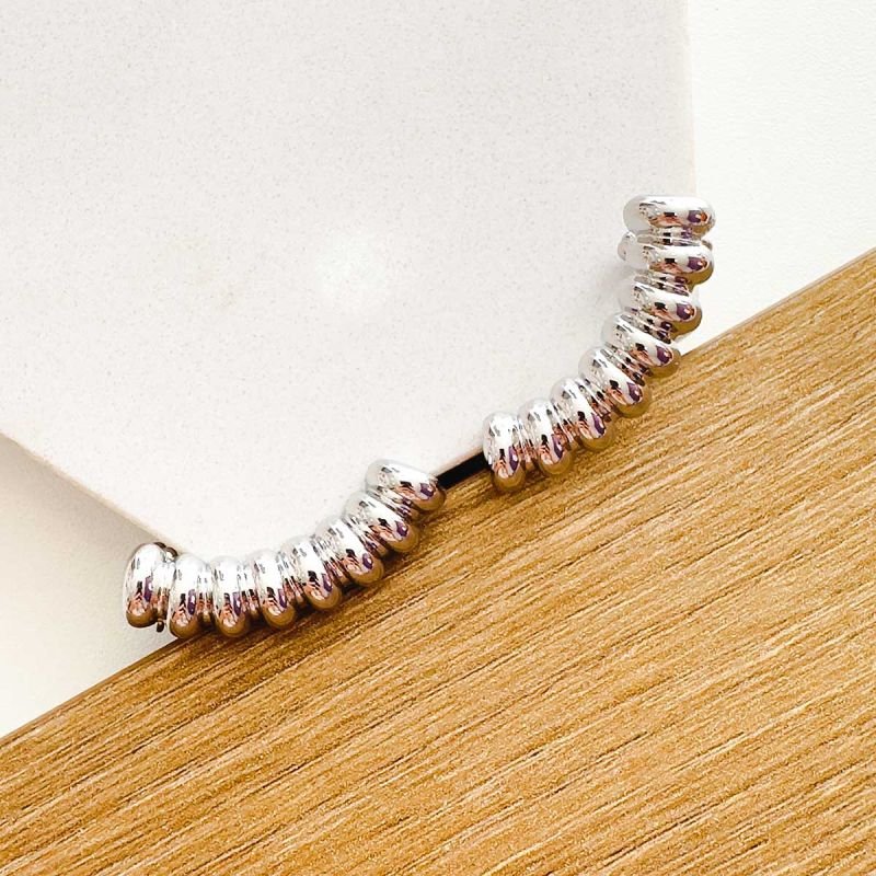 Brinco EarCuff Bijuteria Placa Linhas