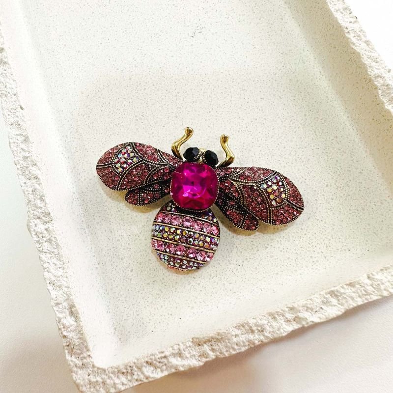 Broche Abelha Fuchsia Royale