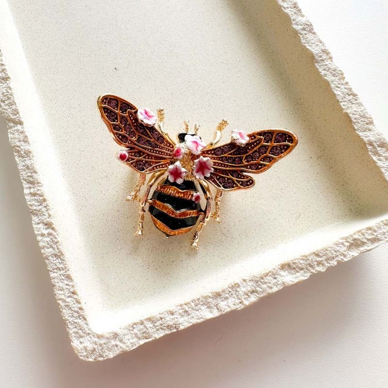 Broche Bijuteria Abelha Encantada