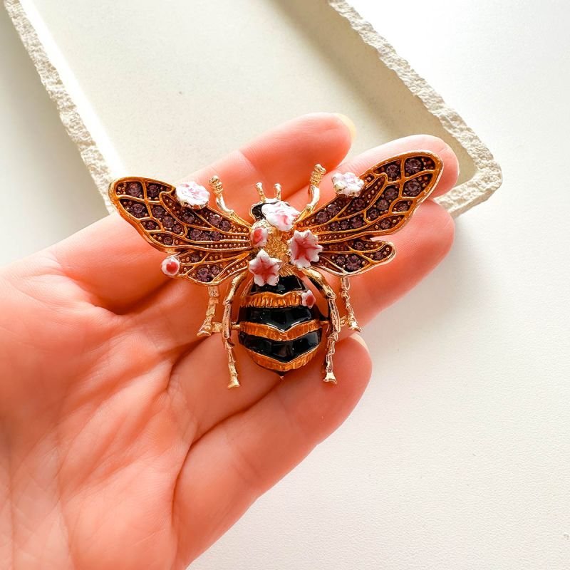 Broche Bijuteria Abelha Encantada