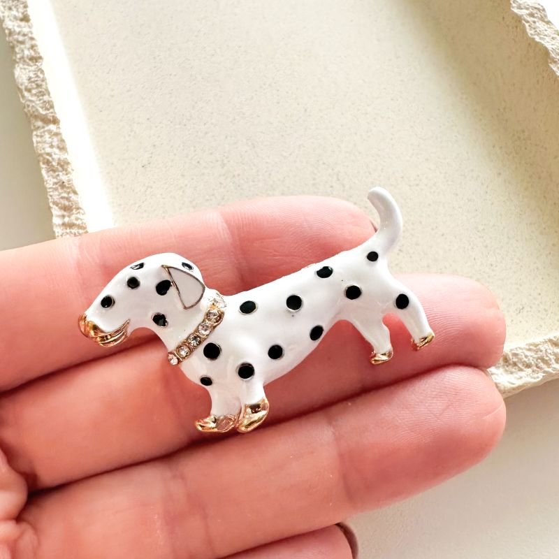 Broche Bijuteria Cachorrinho Poá