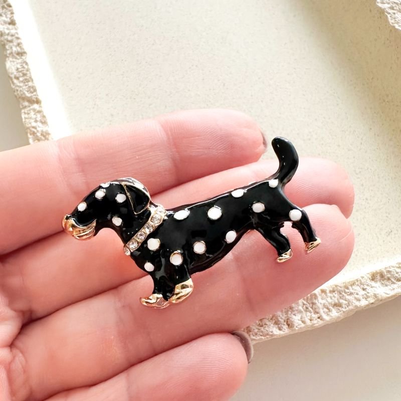 Broche Bijuteria Cachorrinho Poá