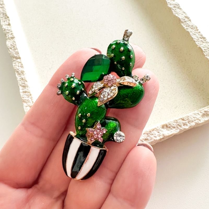 Broche Bijuteria Cacto
