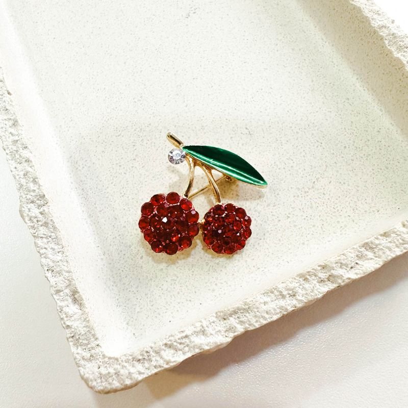 Broche Bijuteria Cerejas