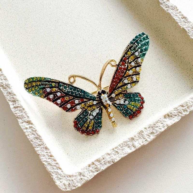 Broche Bijuteria Borboleta Colorida