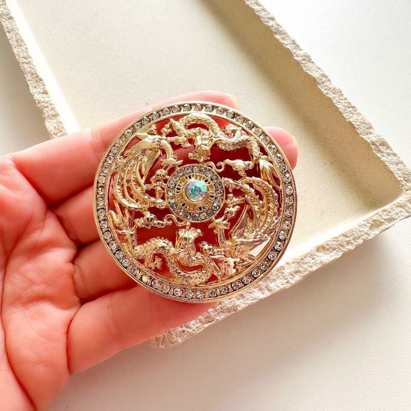 Broche Bijuteria Dragões Imperiais