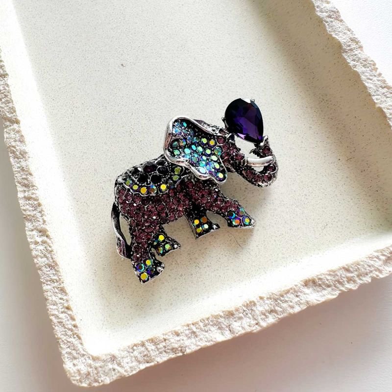 Broche Bijuteria Elefante Amuleto