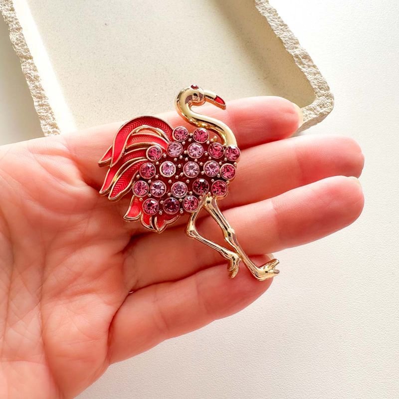 Broche Bijuteria Flamingo Paradise