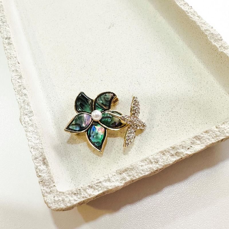 Broche Bijuteria Flor & Beija-Flor
