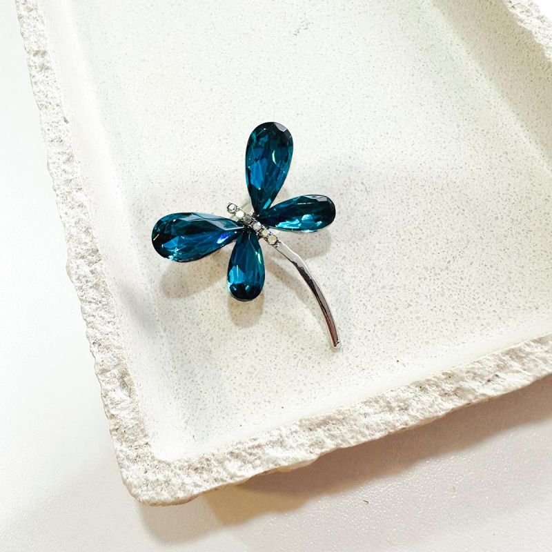 Broche Bijuteria Libélula Cristais