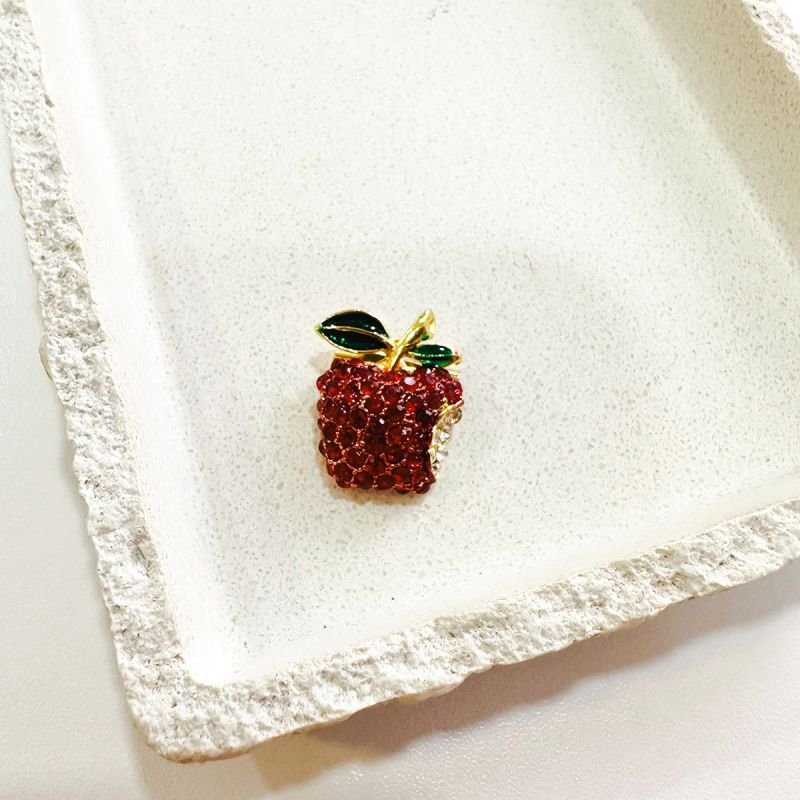 Broche Bijuteria Maçã Mordida