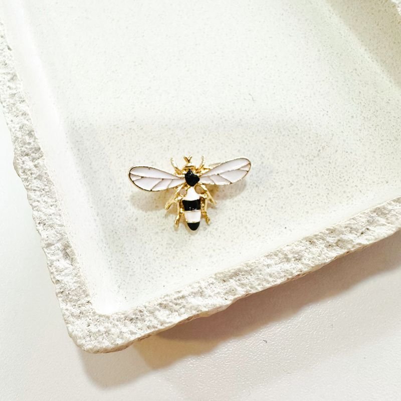 Broche Bijuteria Mini Abelha Esmaltada