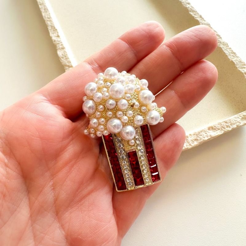 Broche Bijuteria Pipoca