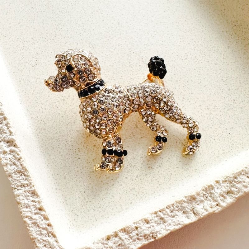 Broche Bijuteria Poodle Charmoso