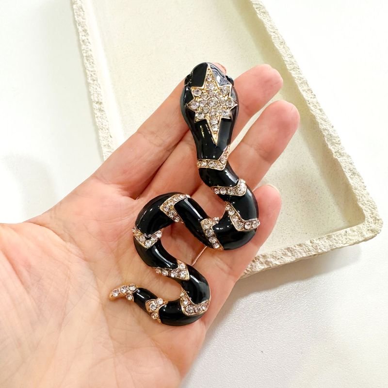Broche Bijuteria Cobra Cristal Star