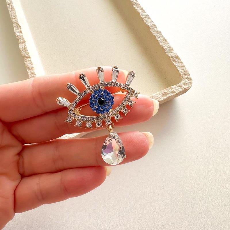Broche Olho Grego Crystal