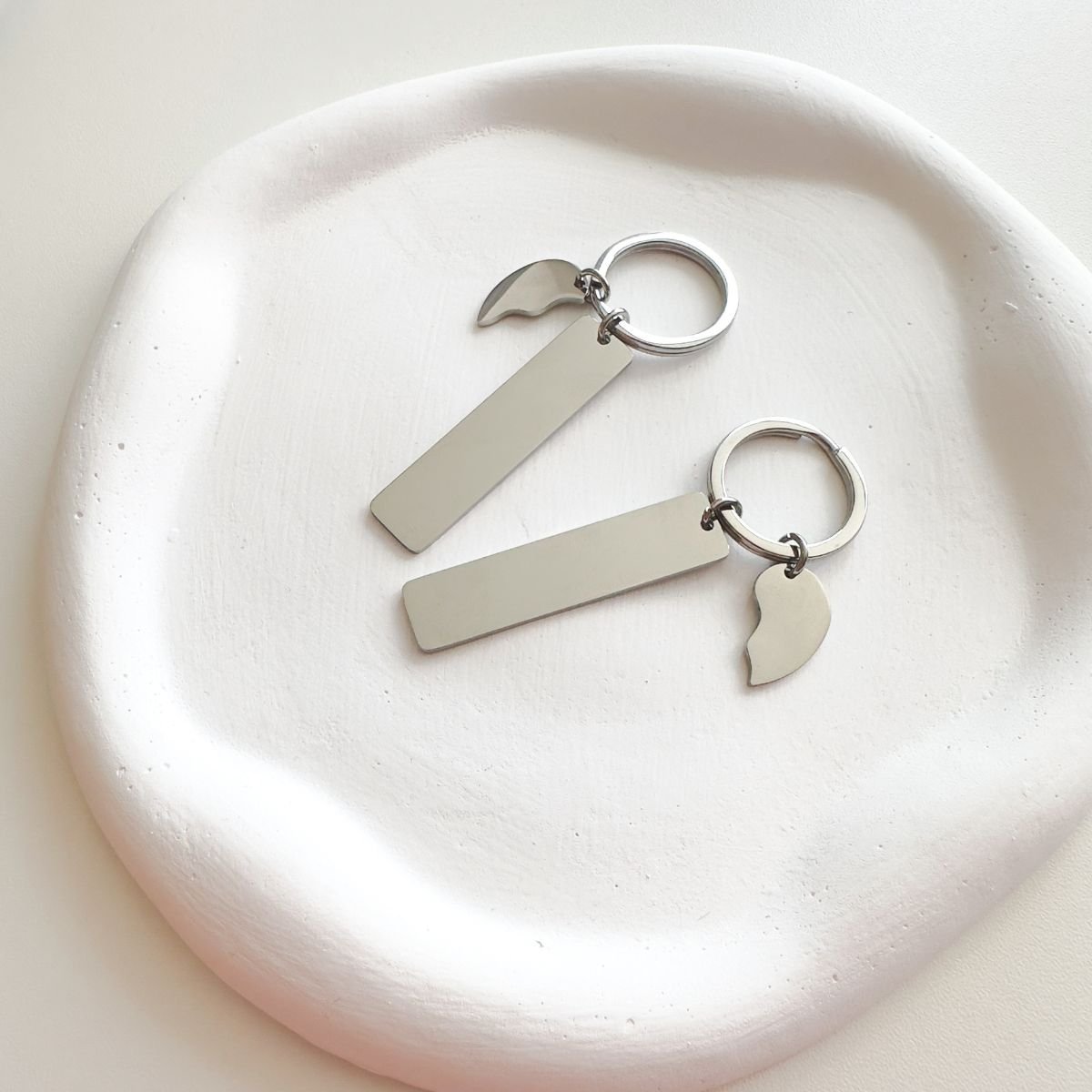 Chaveiro Aço Personalizado Casal