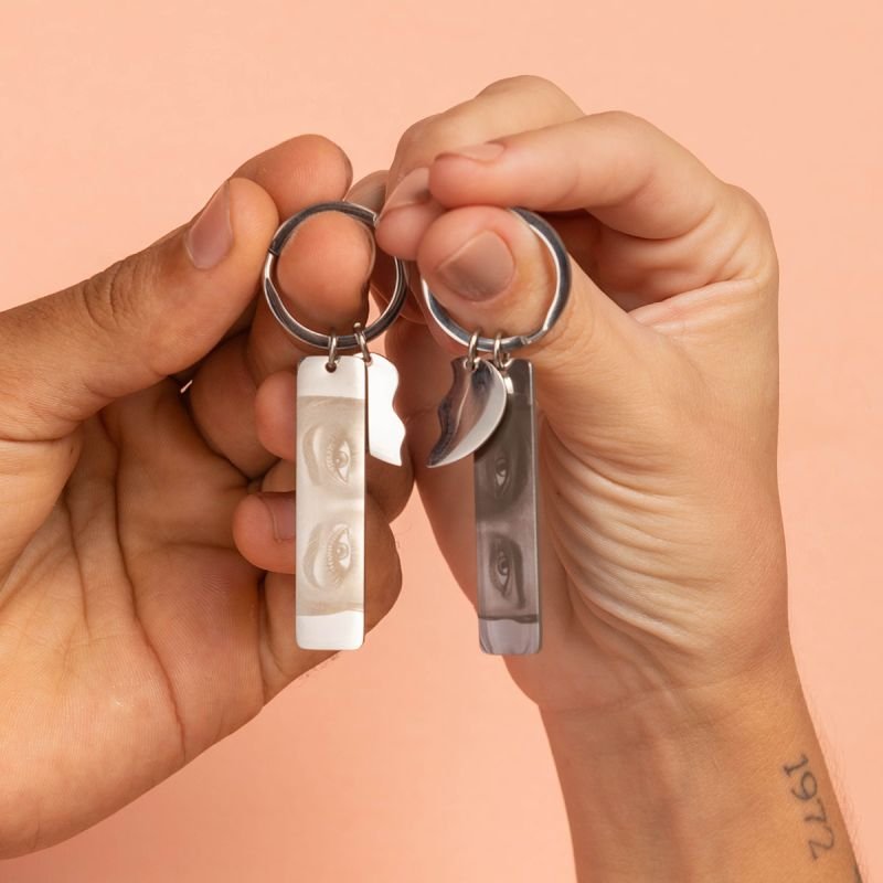 Chaveiro Aço Personalizado Casal