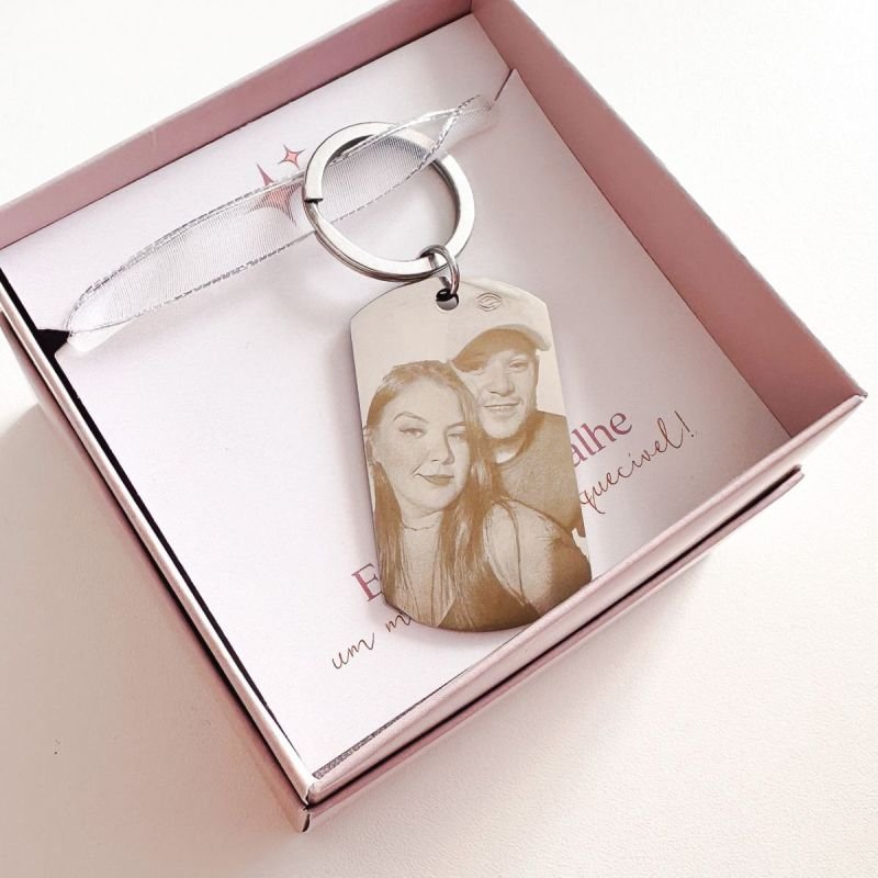 Chaveiro Aço Retangular