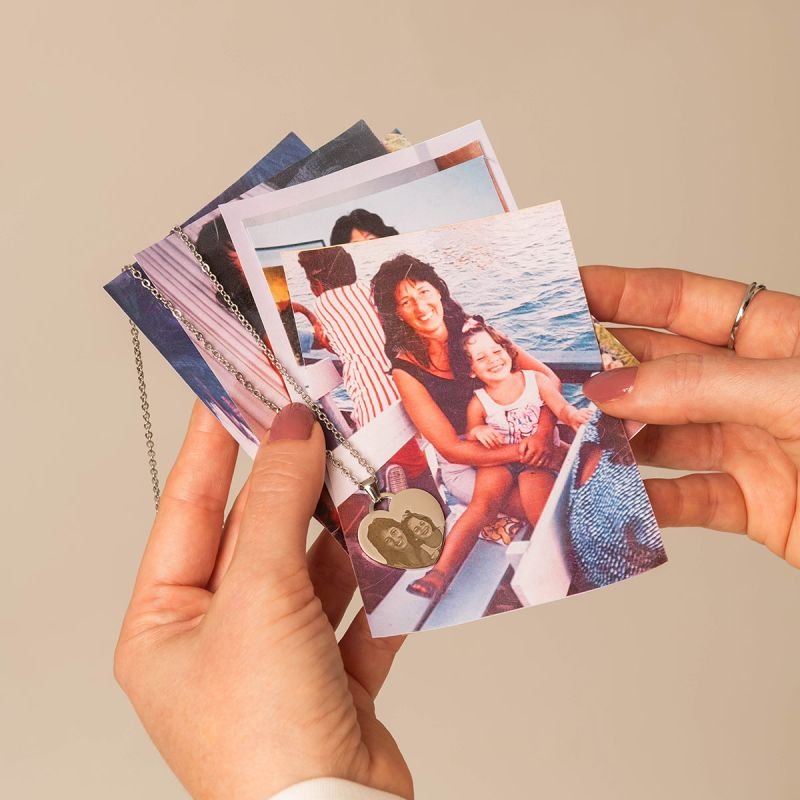 Colar Aço Personalizado Coração Médio 2,5cm