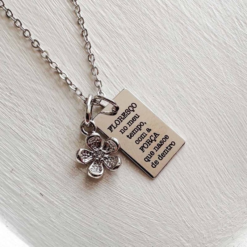 Colar Banhado Florescer