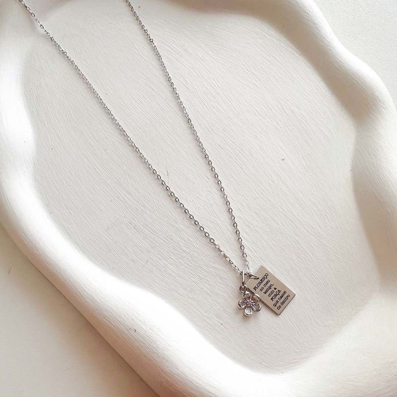 Colar Banhado Florescer