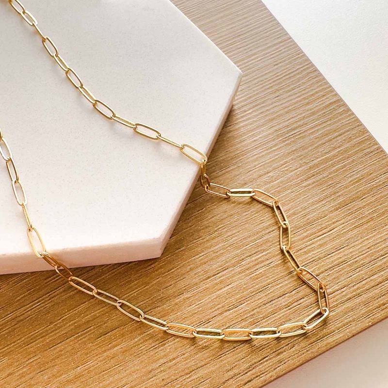 Colar Chocker Banhado a Ouro 18k Correntes