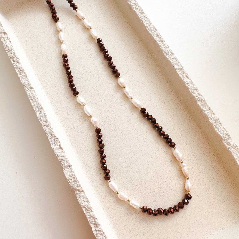 Colar Cristal com Pérola de Água Doce