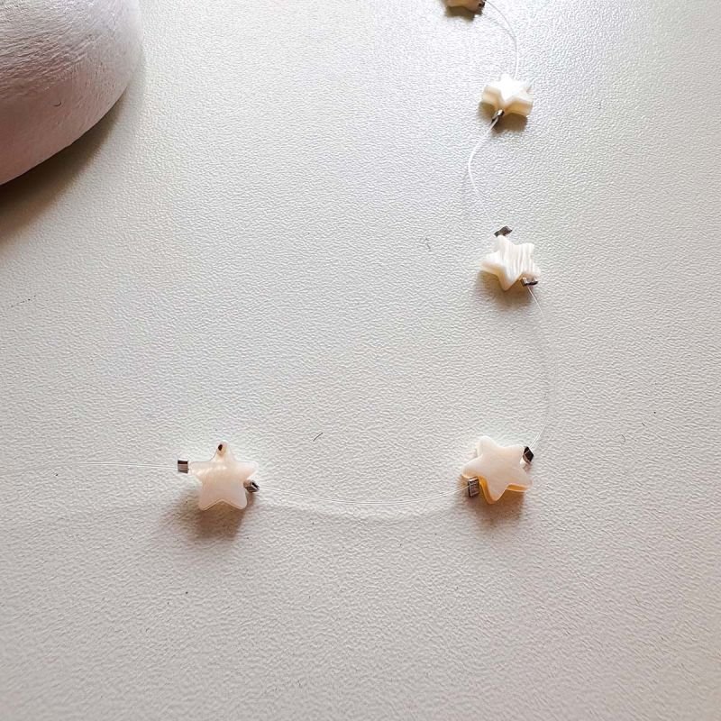 Colar Nylon com Madrepérola Estrela