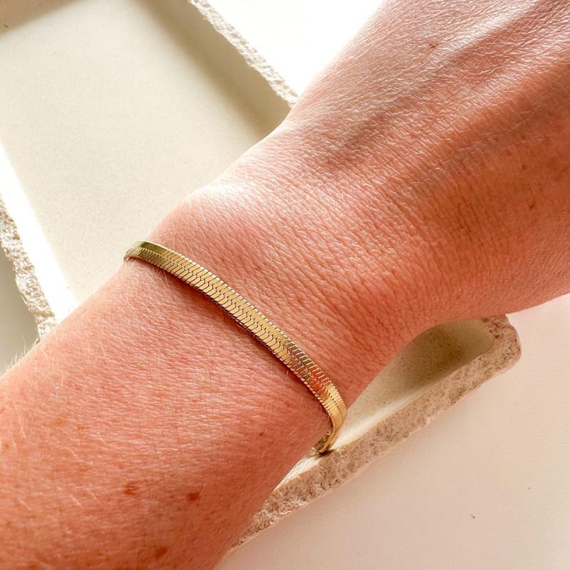 Conjunto Aço Colar e Pulseira Fita Largo