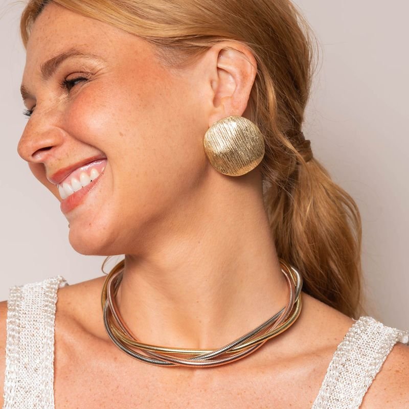 Max Brinco Bijuteria Círculo Textura