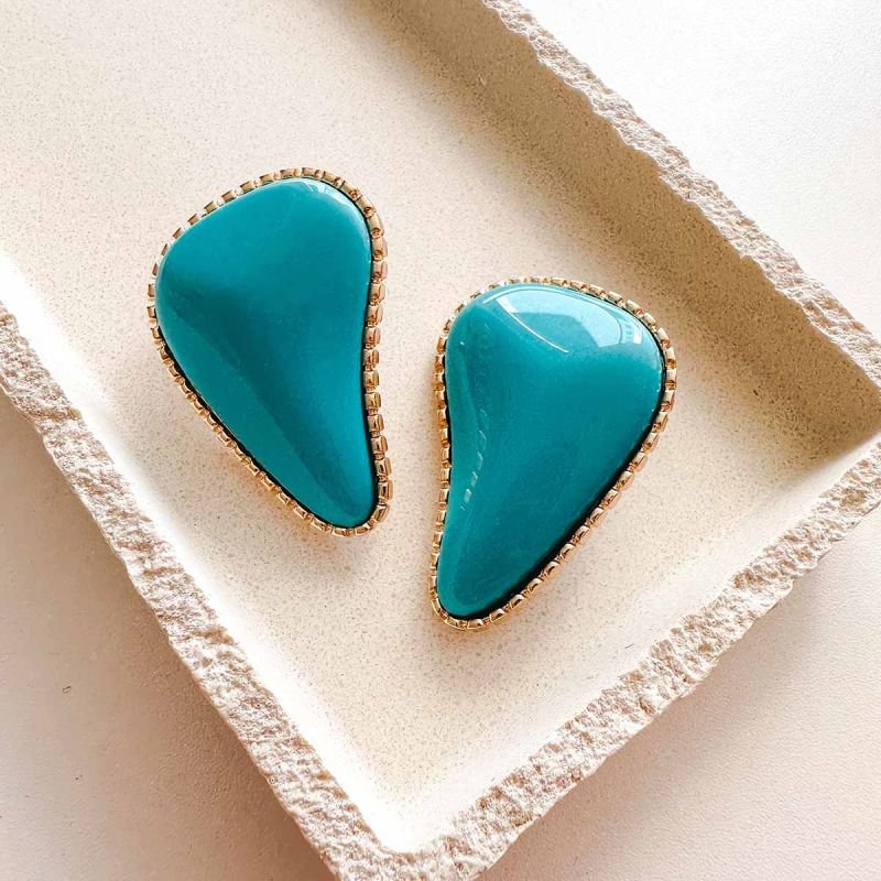 Maxi Brinco Bijuteria Resina