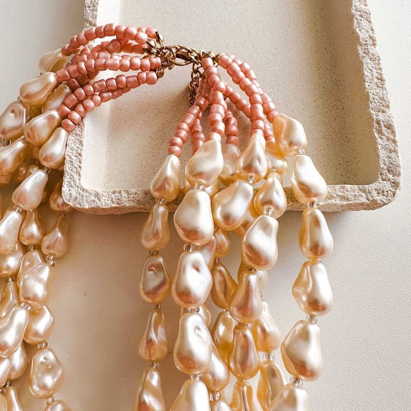 Maxi Colar Bijuteria Pérolas